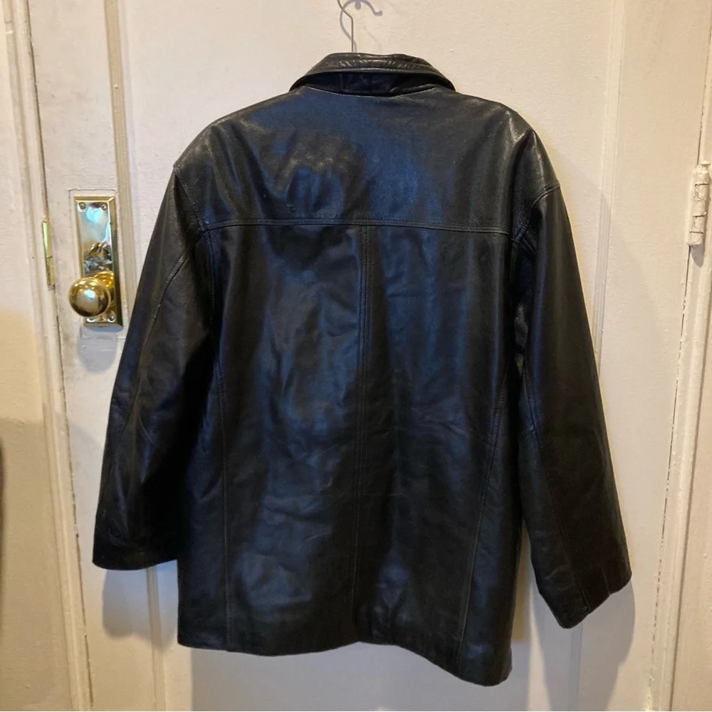 Amalfi Black Leather Jacket - Men’s - Large